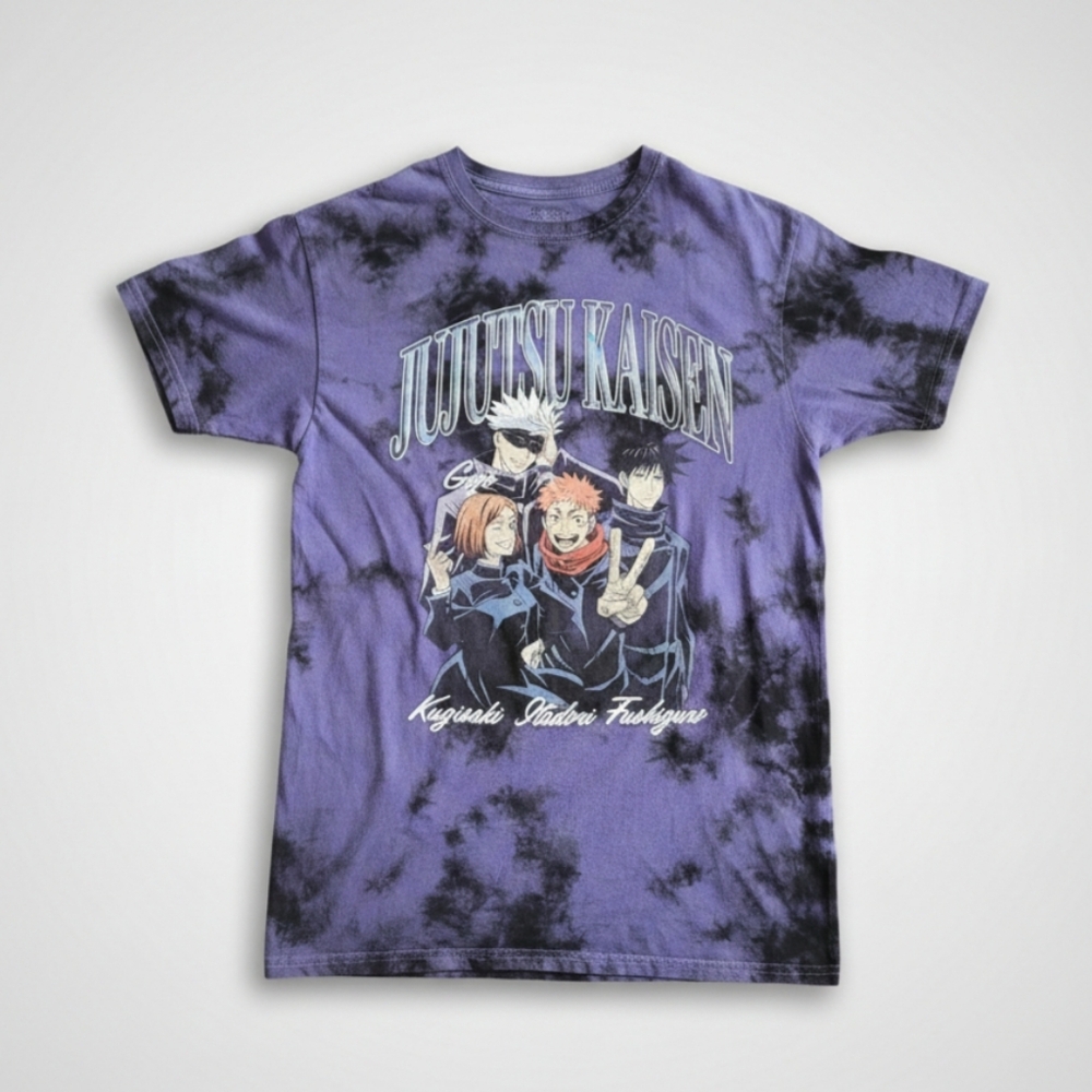 Jujutsu Kaisen Tie Dye 100% Cotton Shirt Size Small
